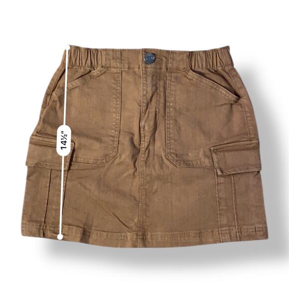 SO High‎ Rise Cargo Mini Skirt Juniors Size 1 Brown Streetwear - Picture 3 of 8